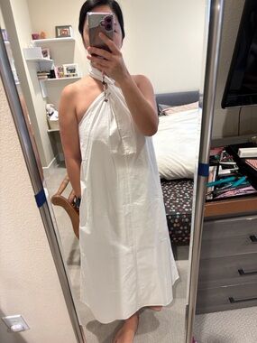 Anine Bing White Halter Cosette Dress